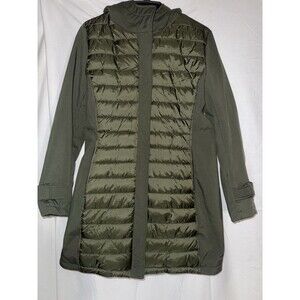 Gallery New York. Women’s Medium Long Green Coat.